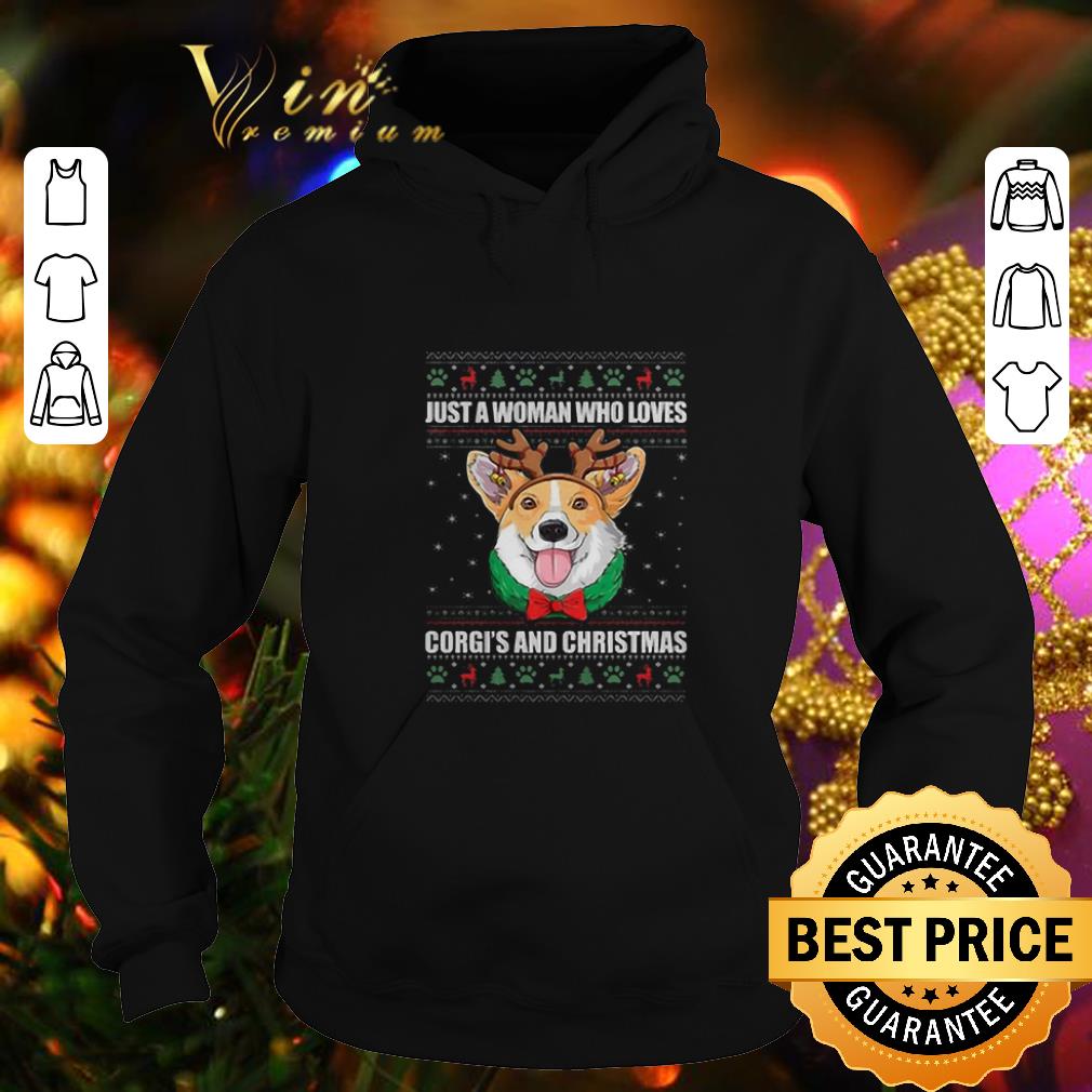 Official Just a woman who loves Corgi s and Christmas ugly sweater 4 - Official Just a woman who loves Corgi's and Christmas ugly sweater