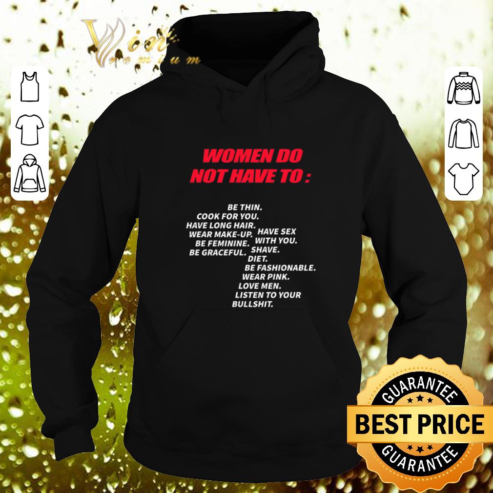 Official Women do not have to be thin cook for you have long hair shirt Official Women do not have to be thin cook for you have long hair shirt 4 - Official Women do not have to be thin cook for you have long hair shirt
