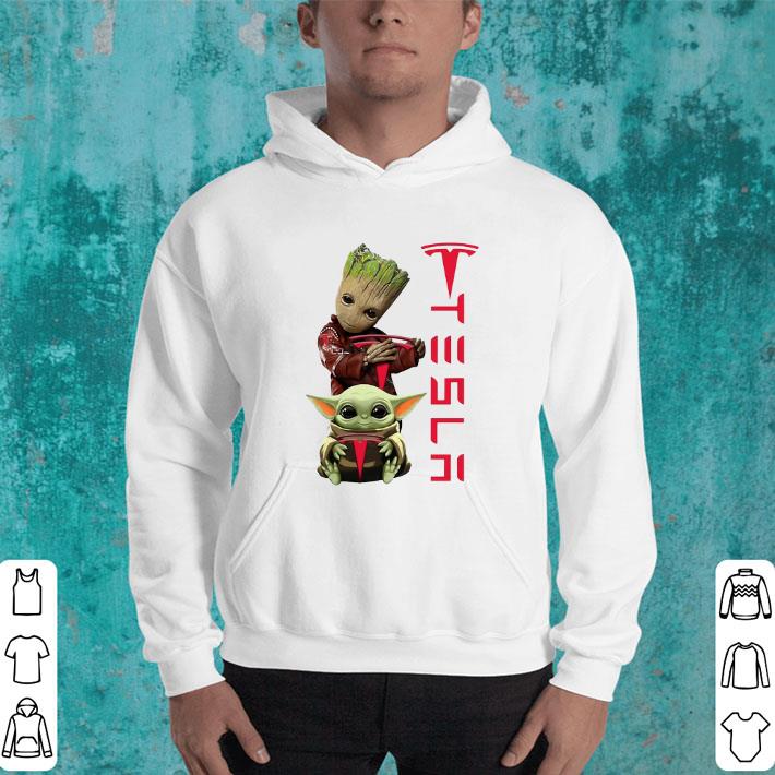 Cool Baby Groot And Baby Yoda Tesla Star Wars shirt Cool Baby Groot And Baby Yoda Tesla Star Wars shirt 4 - Cool Baby Groot And Baby Yoda Tesla Star Wars shirt