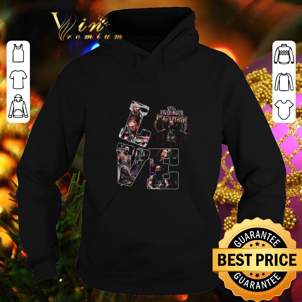 Nice Love Five Finger Death Punch logo Signatures shirt 4 2 - Nice Love Five Finger Death Punch logo Signatures shirt