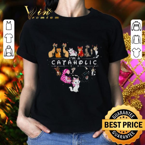 Official I’m a cataholic Disney cats heart shirt
