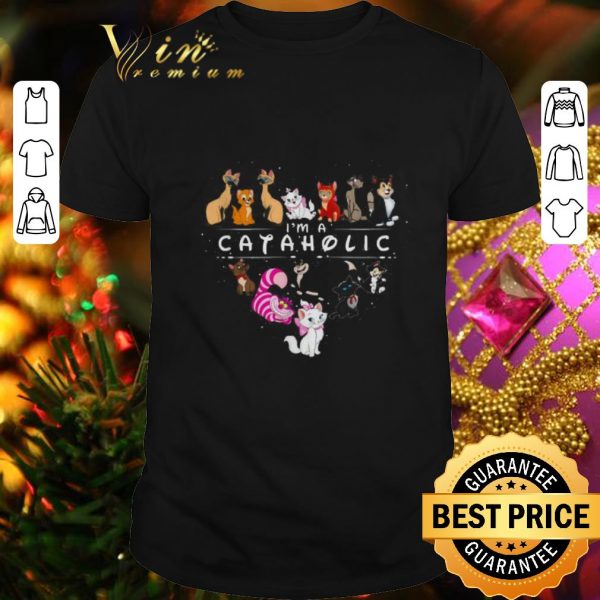 Official I’m a cataholic Disney cats heart shirt
