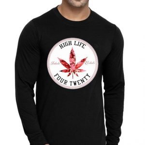 Hot Marijuana Flowers High Life Inhale Exhale Four Twenty shirt