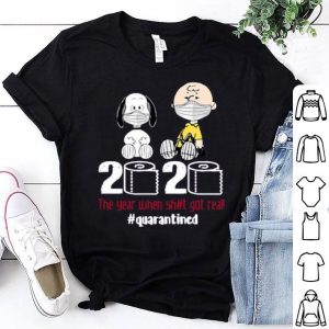 Snoopy And Charlie Brown 2020 The Year When Shit Got Real #quatantined
