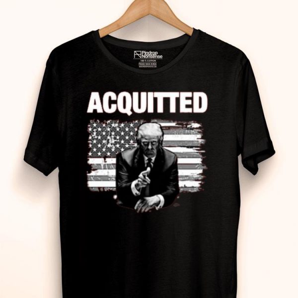 Nice Donald Trump Acquitted America Flag Shirt