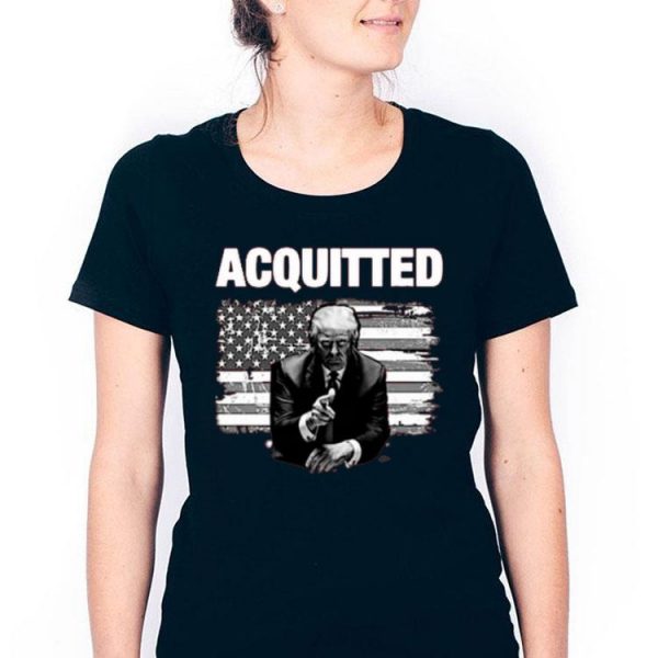 Nice Donald Trump Acquitted America Flag Shirt