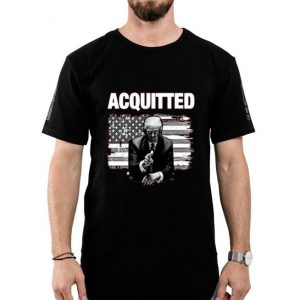 Nice Donald Trump Acquitted America Flag Shirt