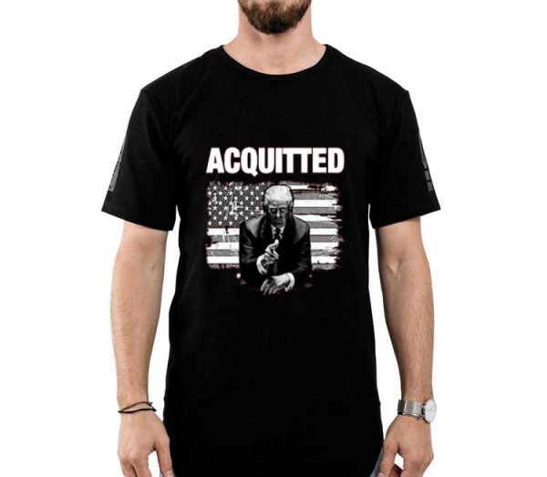 Nice Donald Trump Acquitted America Flag Shirt