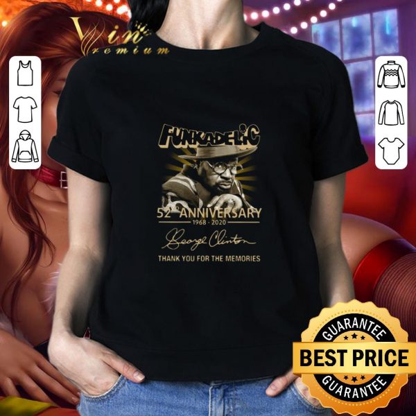 Official Funkadelic 52nd anniversary 1968-2020 signature shirt