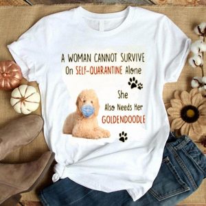 A Woman Cannot Survive On Self Quarantine Alone She Also Needs Her Goldendoodle