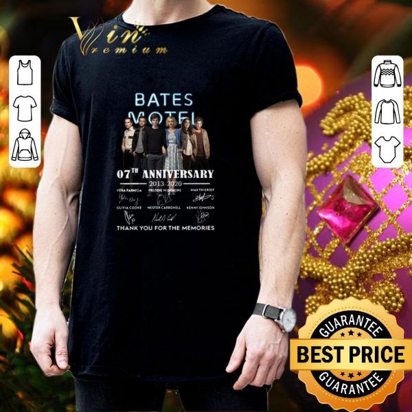 Official Bates Motel 07th Anniversary 2013-2020 all signature shirt