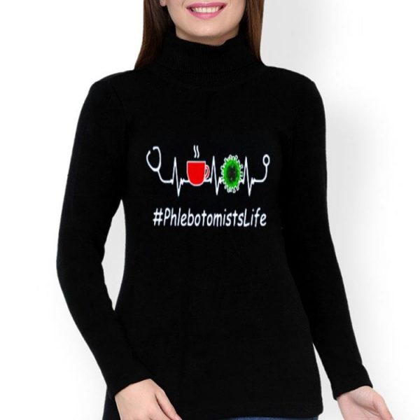 Nice Heartbeat Phlebotomists Life Coffee And Coronavirus Covid-19 Shirt