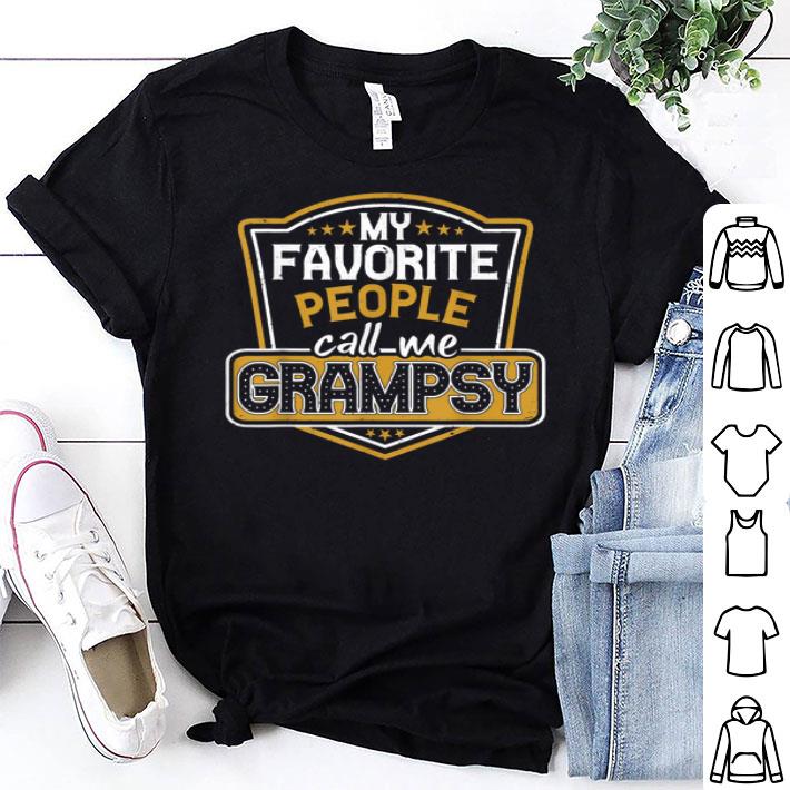 My Favorite And People Call Me Grampsy Christmas Grandpa Shirt