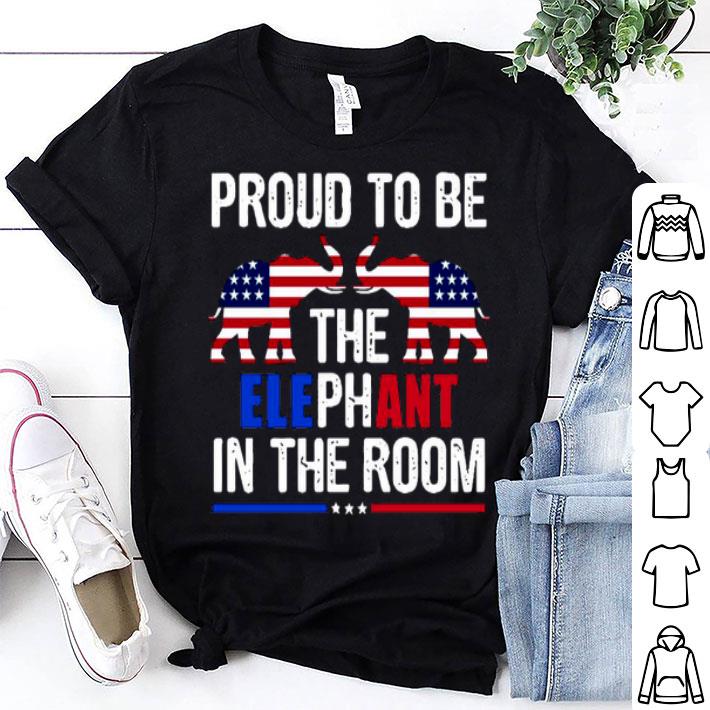 Proud To Be The Elephant In The Room American Flag Shirt