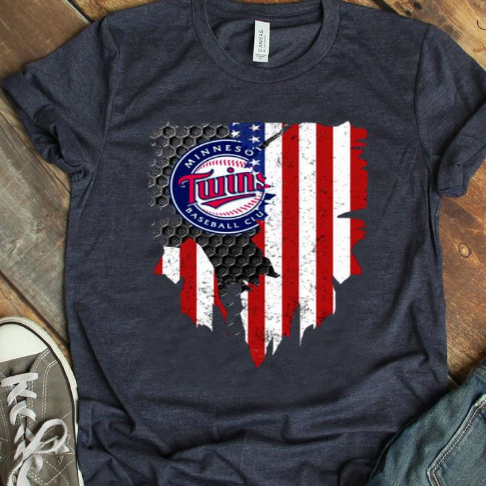American Flag Outside Minnesota Twins Shirt