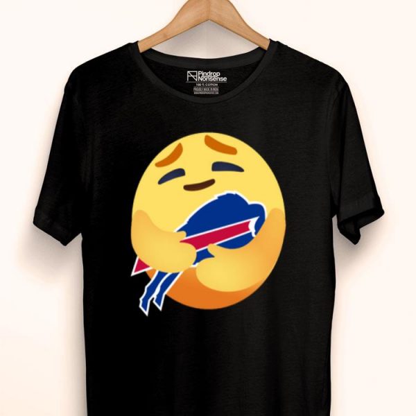 Love The Buffalo Bills Love Hug Care Emoji NFL Shirt