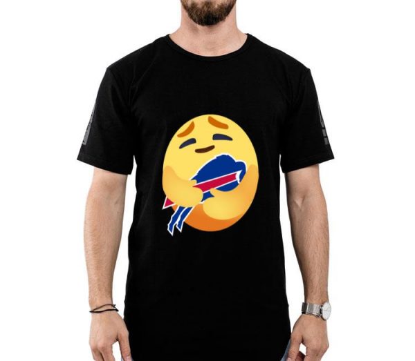 Love The Buffalo Bills Love Hug Care Emoji NFL Shirt