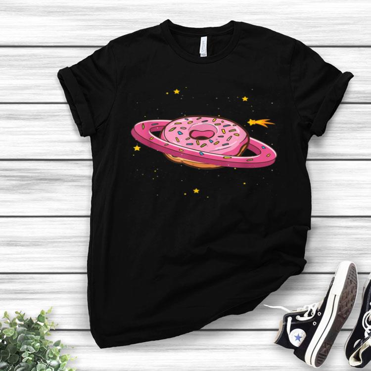 Cute Donut Doughnut Lover Planet Orbit Outer Space Galaxy Shirt