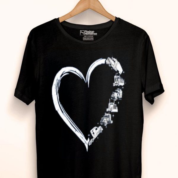 Heart Truck I Love Trucker Shirt