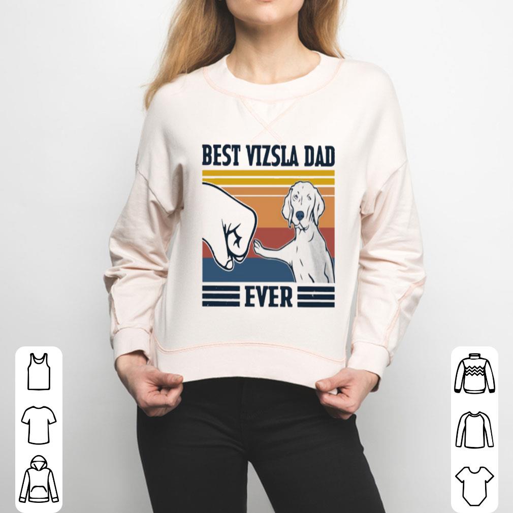 Best Dad Ever Vizsla Vintage Shirt