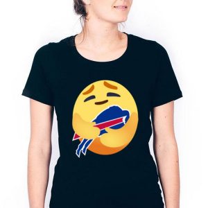 Love The Buffalo Bills Love Hug Care Emoji NFL Shirt