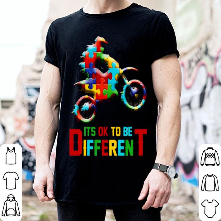 It’s Ok To Be Different Autism Awareness Motorbike Shirt