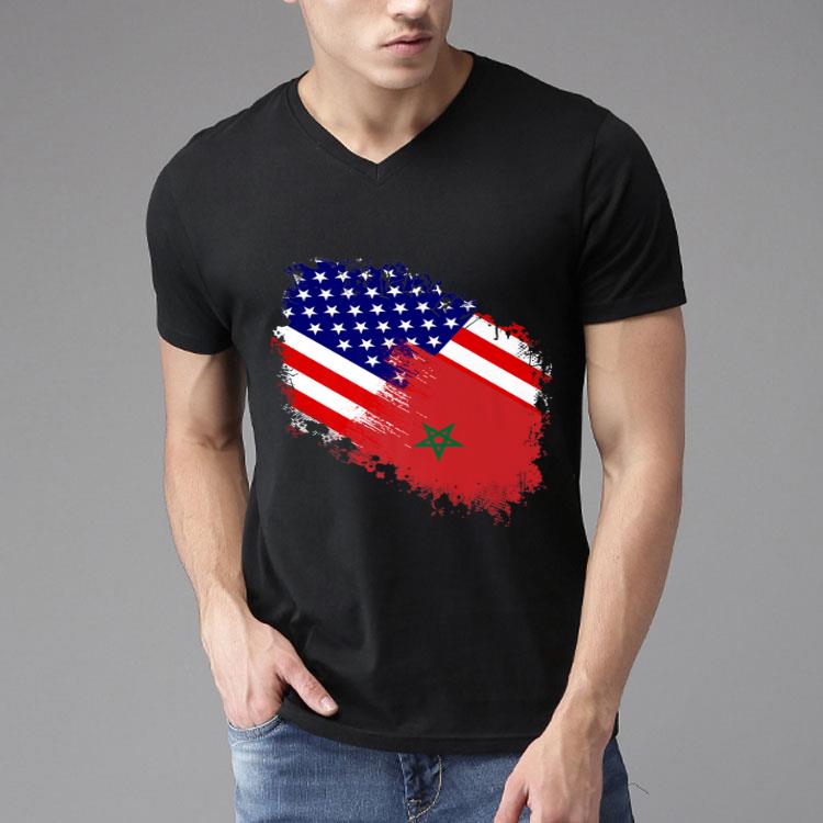 America Morocco Flag Moroccan In America Shirt