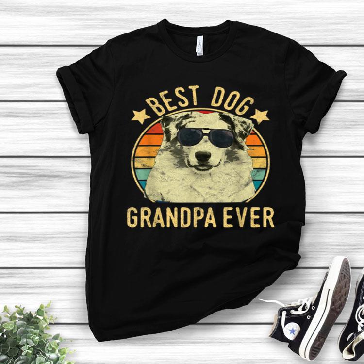 Best Dog Grandpa Ever Australian Shepherd Father's Day Shirt