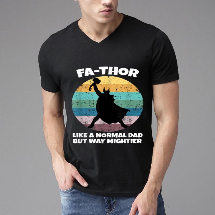 Fa-THOR Like Dad Just Mightier Hero Dad Grandpa Father's Day Shirt