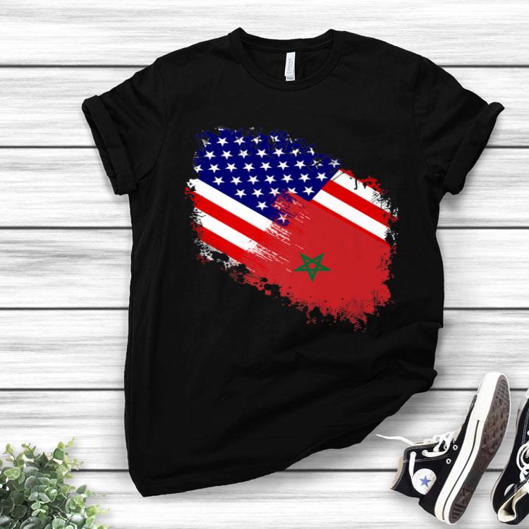 America Morocco Flag Moroccan In America Shirt