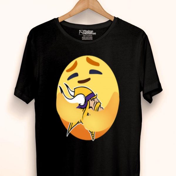 Love The Minnesota Vikings Love Hug Care Emoji NFL Shirt