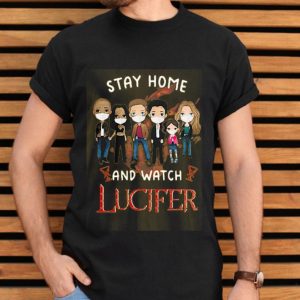 Stay Home And Watch Lucifer Characters Chibi Mask Covid-19 Shirt
