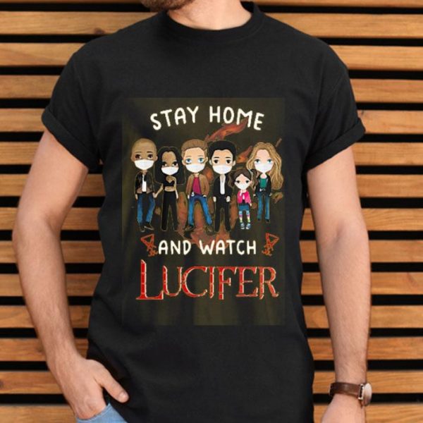 Stay Home And Watch Lucifer Characters Chibi Mask Covid-19 Shirt