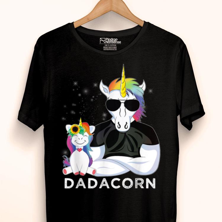 Dadacorn Muscle Unicorn Dad Baby Daughter Fathers Day Shirt