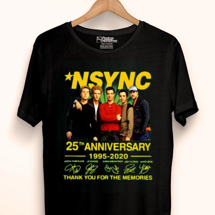 NSYNC 25th Anniversary 1995 2020 Thank You For The Memories Shirt