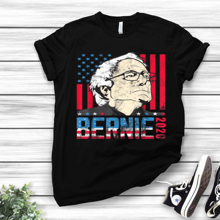 Bernie Sanders 2020 My President USA America Flag Women Shirt