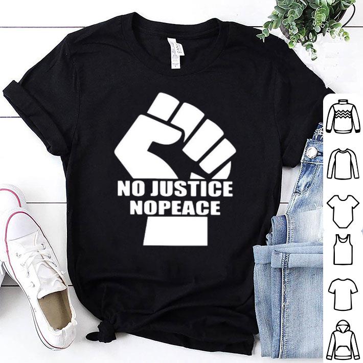 No Justice Nopeace Black Lives Matter Rise Hand Shirt