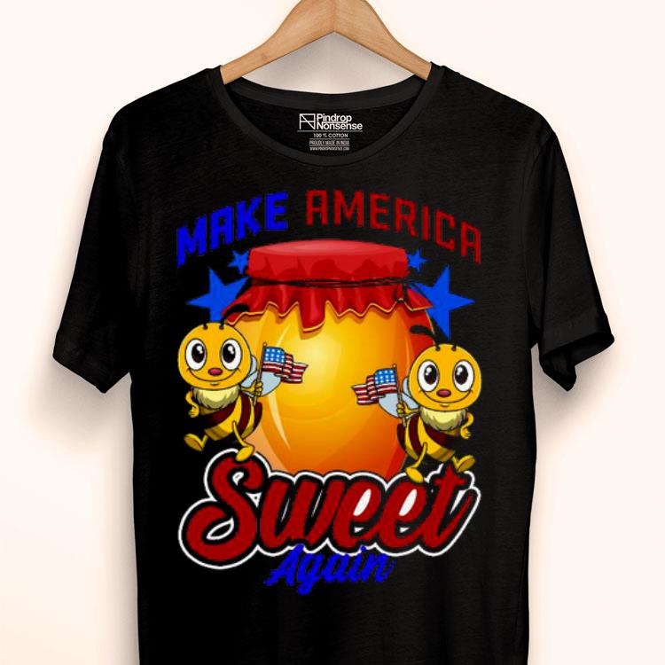 Bee Make America Sweet Again 4th Of July American Flag Shirt