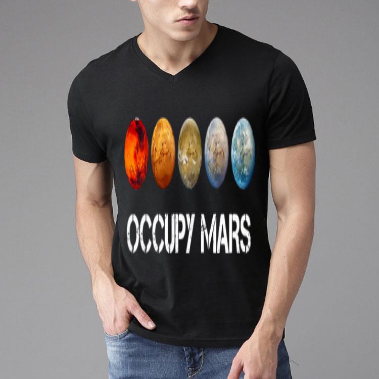 Five Occupy Mars Nasa Spacex Shirt