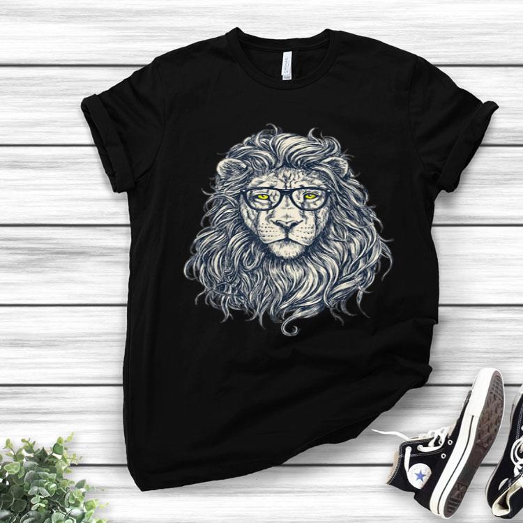 Cute Lion Stylish Glasses Hipster Easter King Art Shirt