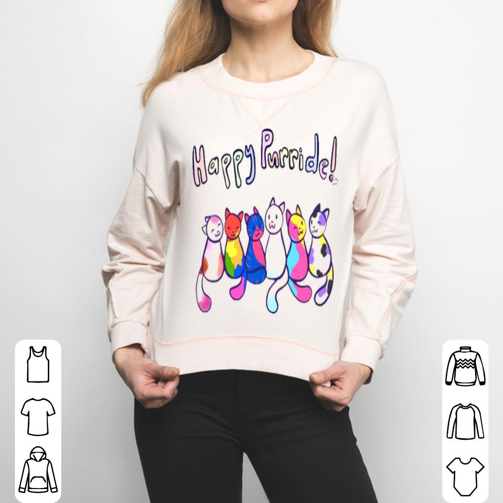 Muticolor Cats Happy Purride Shirt