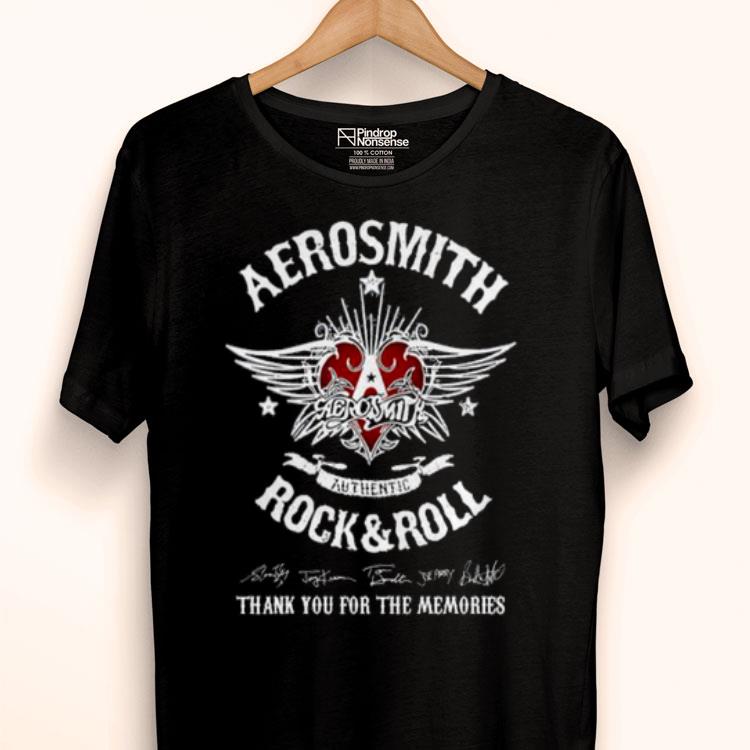 Aerosmith Authentic Rock And Roll Thank You For The Memories Shirt
