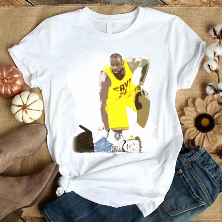 Lebron James Kneeling On White Police Shirt