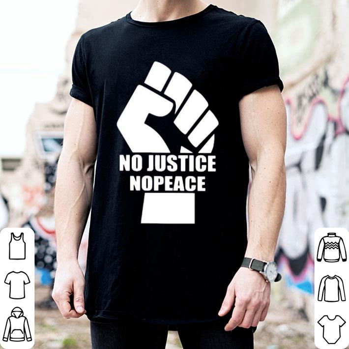 No Justice Nopeace Black Lives Matter Rise Hand Shirt
