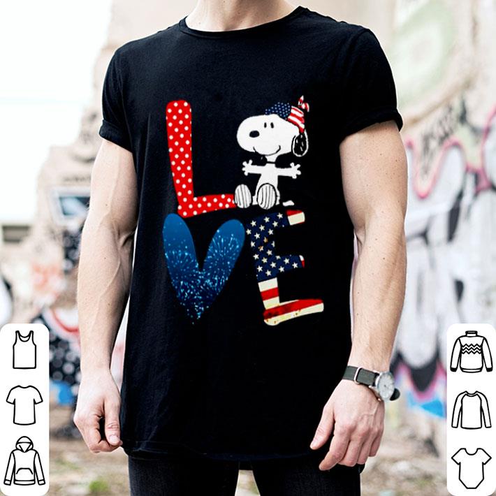 Love Snoopy Happy Independence Day Shirt