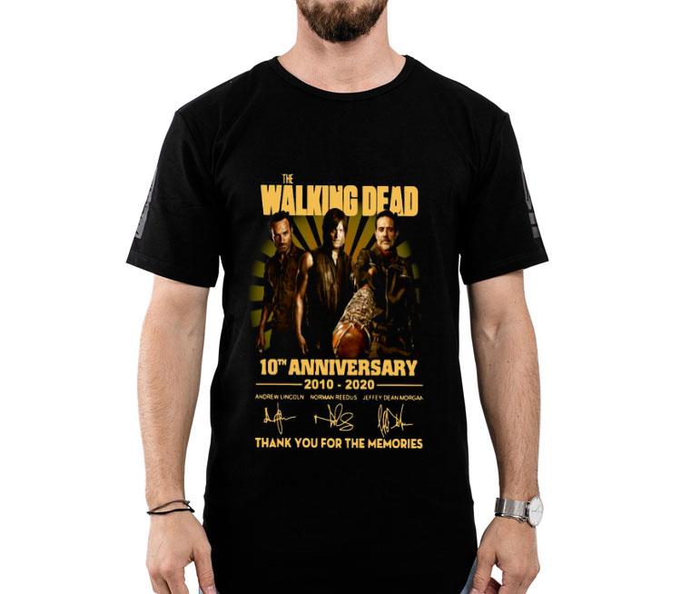 The Walking Dead 10th Anniversary 2010 2020 Thank You For The Memories Signatures Shirt