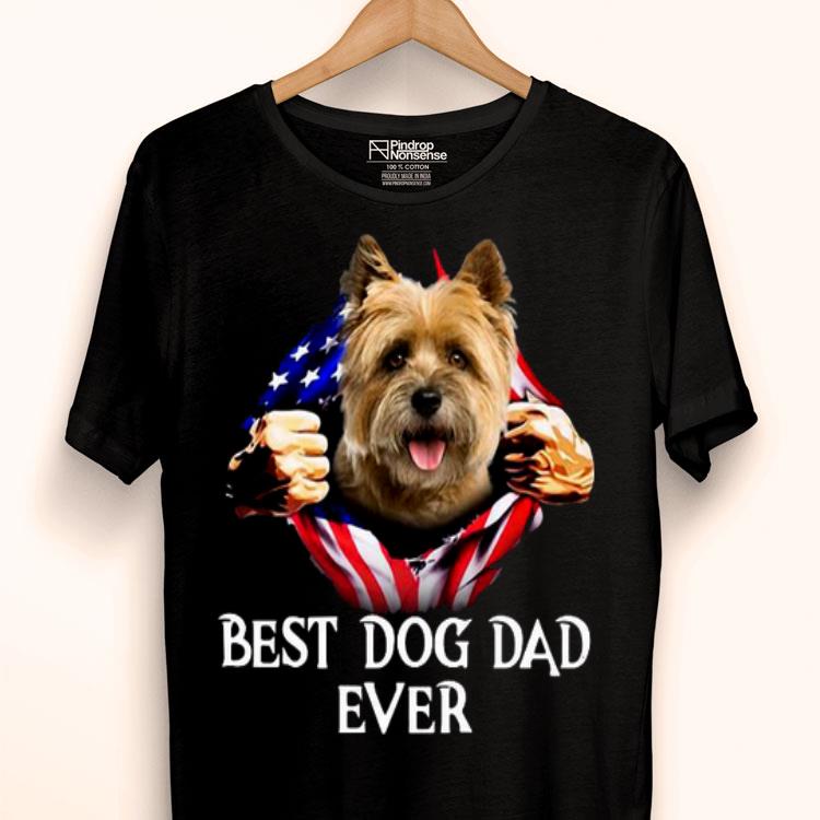 Blood Inside Me Cairn Terrier Dog American Flag Shirt