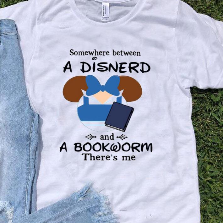 Mickey Mouse Somewhere Between A Disnerd And A Bookworm There’s Me Shirt