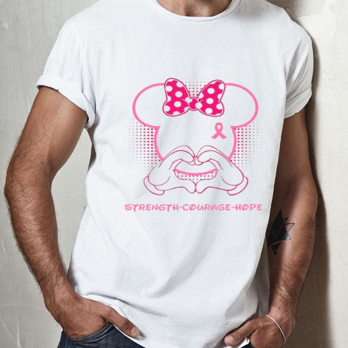 Mickey Strength Courage Hope Breast Cancer Awareness Shirt