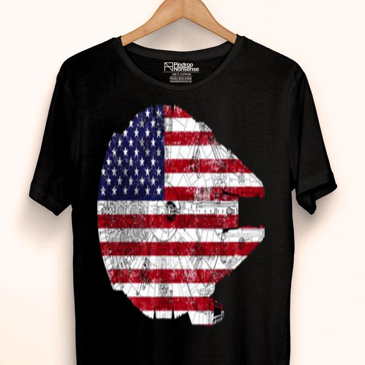 Star Wars Millennium Falcon American Flag Shirt